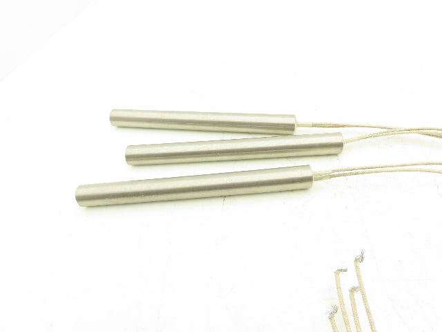 Big Chief 185532 Cartridge Rod Tube Heater 500W 480V 7-1/2"L x 3/4" OD Lot of 3