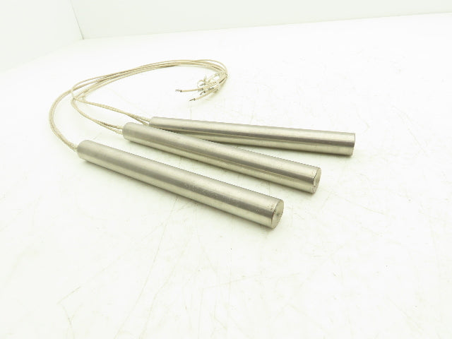 Big Chief 185532 Cartridge Rod Tube Heater 500W 480V 7-1/2"L x 3/4" OD Lot of 3