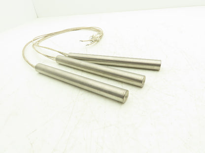 Big Chief 185532 Cartridge Rod Tube Heater 500W 480V 7-1/2"L x 3/4" OD Lot of 3