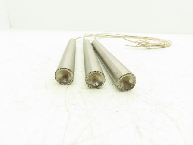 Big Chief 185532 Cartridge Rod Tube Heater 500W 480V 7-1/2"L x 3/4" OD Lot of 3