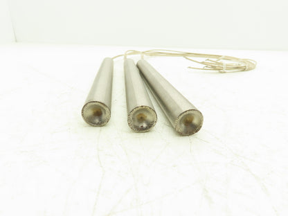 Big Chief 185532 Cartridge Rod Tube Heater 500W 480V 7-1/2"L x 3/4" OD Lot of 3