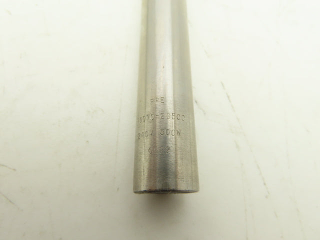 PPE P6070-20500 Heater Rod 500W 240V 7" L x 3/4" Stainless Steel Dia Lot of 5