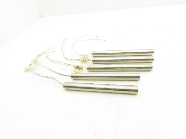 PPE P6070-20500 Heater Rod 500W 240V 7" L x 3/4" Stainless Steel Dia Lot of 5