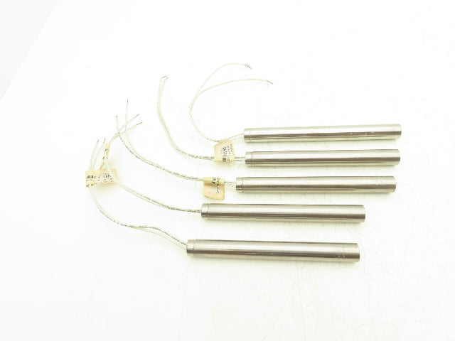 PPE P6070-20500 Heater Rod 500W 240V 7" L x 3/4" Stainless Steel Dia Lot of 5