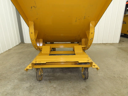 Wright 10077 1 YD Self Dumping Hopper 6000lbs Trash Recycling 10g Bin Casters