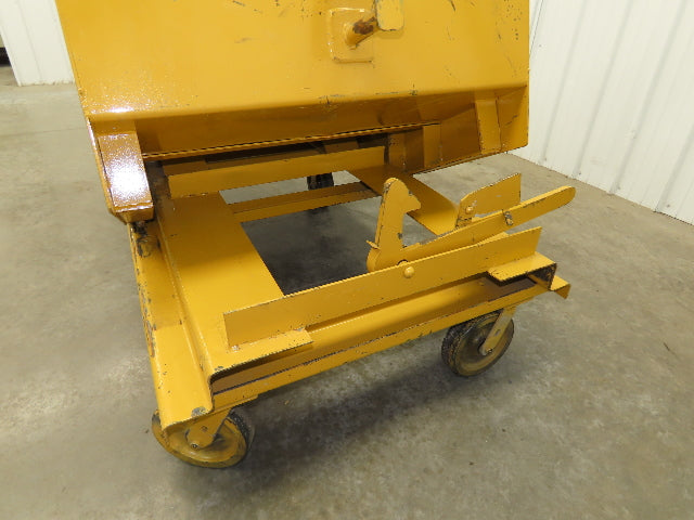 Wright 10077 1 YD Self Dumping Hopper 6000lbs Trash Recycling 10g Bin Casters