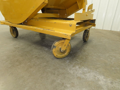 Wright 10077 1 YD Self Dumping Hopper 6000lbs Trash Recycling 10g Bin Casters