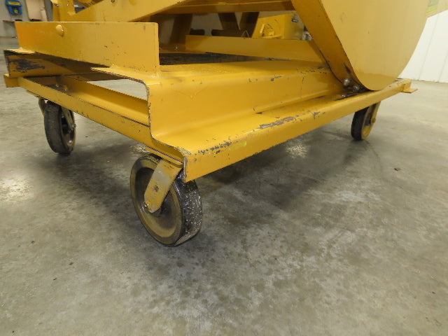 Wright 10077 1 YD Self Dumping Hopper 6000lbs Trash Recycling 10g Bin Casters