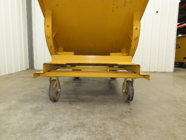 Wright 10077 1 YD Self Dumping Hopper 6000lbs Trash Recycling 10g Bin Casters