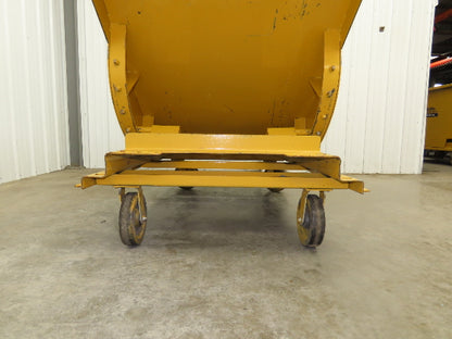Wright 10077 1 YD Self Dumping Hopper 6000lbs Trash Recycling 10g Bin Casters