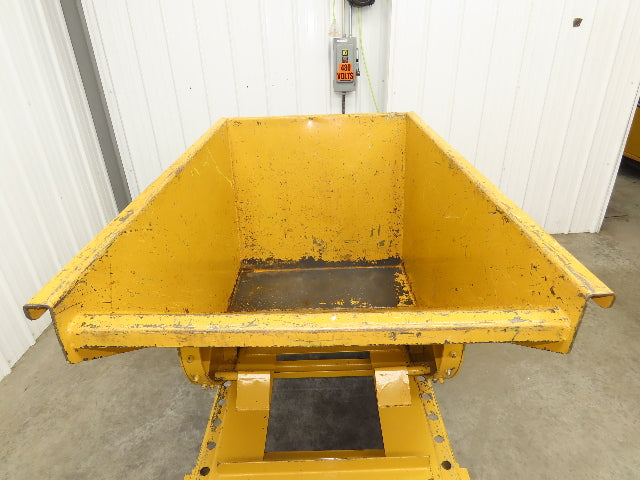 Wright 10077 1 YD Self Dumping Hopper 6000lbs Trash Recycling 10g Bin Casters