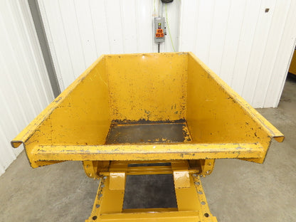 Wright 10077 1 YD Self Dumping Hopper 6000lbs Trash Recycling 10g Bin Casters
