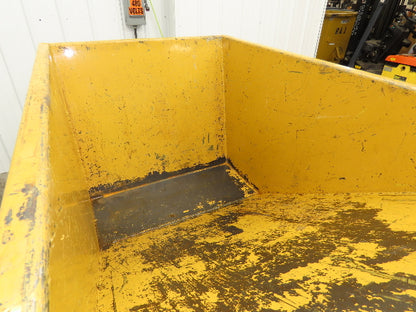 Wright 10077 1 YD Self Dumping Hopper 6000lbs Trash Recycling 10g Bin Casters