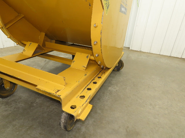 Global 10077 1 YD Self Dumping Hopper 6000lbs Trash Recycling 10g Bin Casters