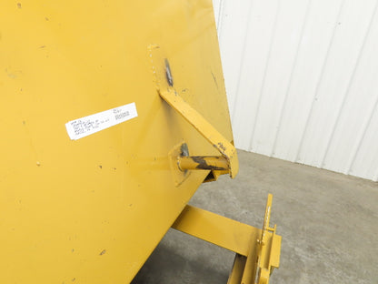 Global 10077 1 YD Self Dumping Hopper 6000lbs Trash Recycling 10g Bin Casters
