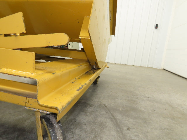 Global 10077 1 YD Self Dumping Hopper 6000lbs Trash Recycling 10g Bin Casters