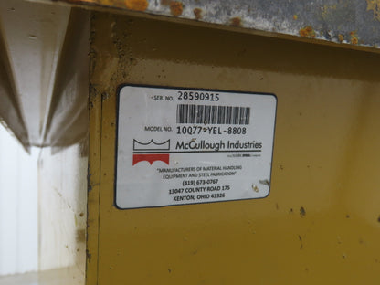Global 10077 1 YD Self Dumping Hopper 6000lbs Trash Recycling 10g Bin Casters