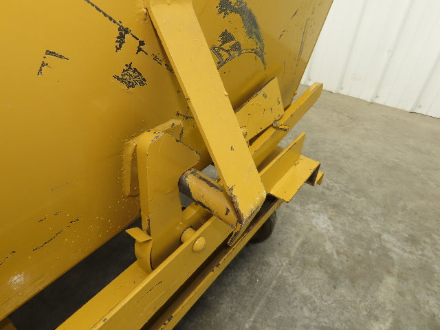 Global 10077 1 YD Self Dumping Hopper 6000lbs Trash Recycling 10g Bin Casters