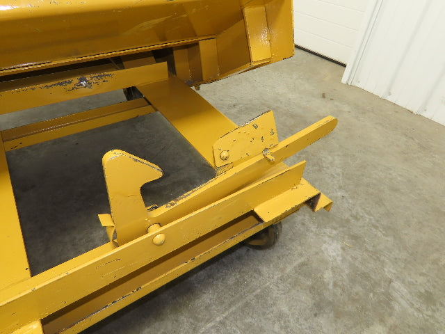 Global 10077 1 YD Self Dumping Hopper 6000lbs Trash Recycling 10g Bin Casters