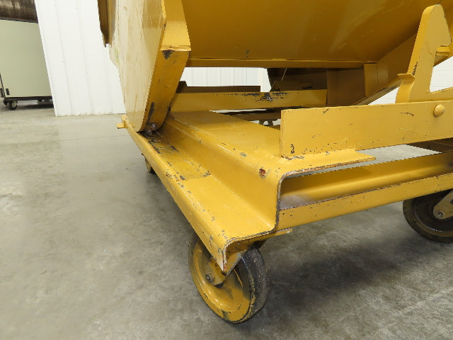 Global 10077 1 YD Self Dumping Hopper 6000lbs Trash Recycling 10g Bin Casters