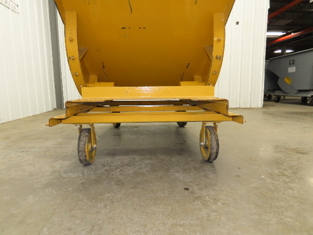 Global 10077 1 YD Self Dumping Hopper 6000lbs Trash Recycling 10g Bin Casters