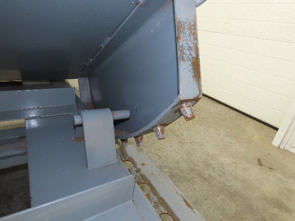 Meco 1 YD Self Dumping Hopper 6000lbs Trash Recycling 10g Bin Casters