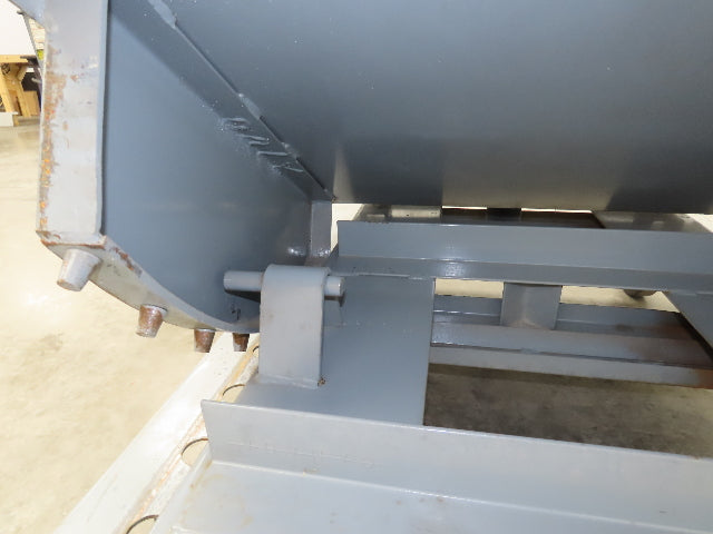 Meco 1 YD Self Dumping Hopper 6000lbs Trash Recycling 10g Bin Casters