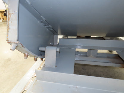 Meco 1 YD Self Dumping Hopper 6000lbs Trash Recycling 10g Bin Casters