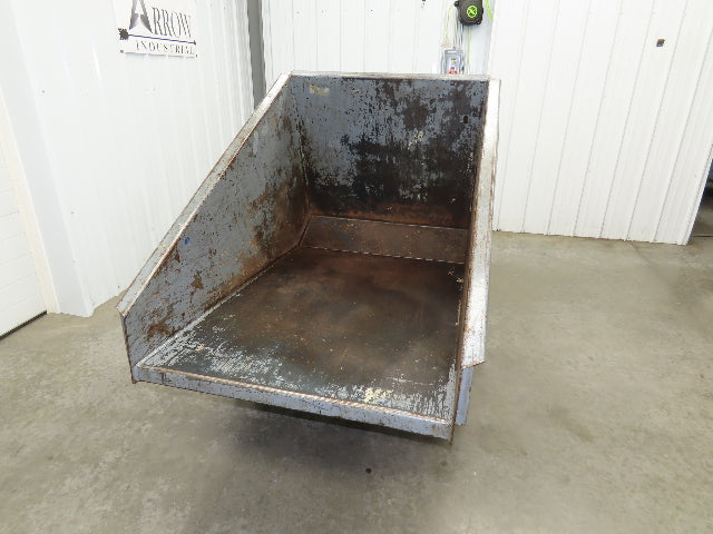 Meco 1 YD Self Dumping Hopper 6000lbs Trash Recycling 10g Bin Casters