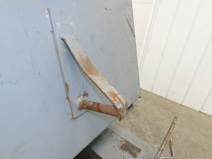 Meco 1 YD Self Dumping Hopper 6000lbs Trash Recycling 10g Bin Casters