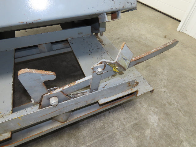 Meco 1 YD Self Dumping Hopper 6000lbs Trash Recycling 10g Bin Casters