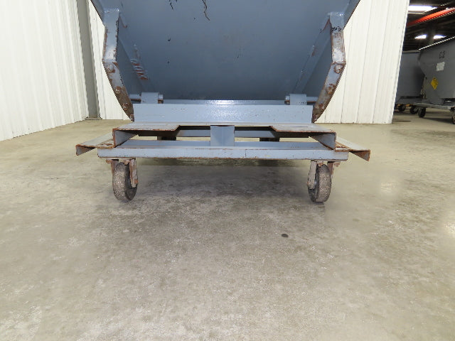 Meco 1 YD Self Dumping Hopper 6000lbs Trash Recycling 10g Bin Casters