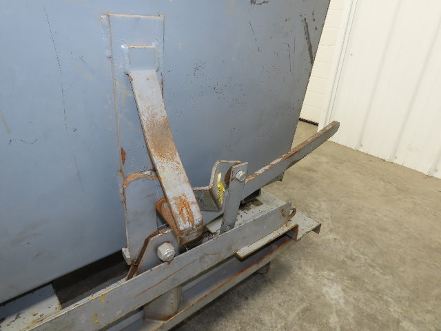 Meco 1 YD Self Dumping Hopper 6000lbs Trash Recycling 10g Bin Casters
