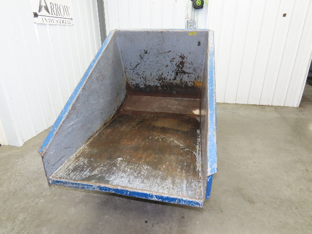 Meco 1 YD Self Dumping Hopper 6000lbs Trash Recycling 10g Bin Casters