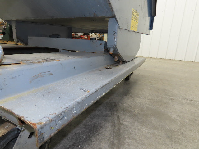Meco 1 YD Self Dumping Hopper 6000lbs Trash Recycling 10g Bin Casters