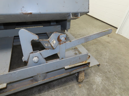 Meco 1 YD Self Dumping Hopper 6000lbs Trash Recycling 10g Bin Casters