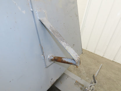 Meco 1 YD Self Dumping Hopper 6000lbs Trash Recycling 10g Bin Casters