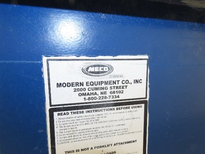 Meco 1 YD Self Dumping Hopper 6000lbs Trash Recycling 10g Bin Casters