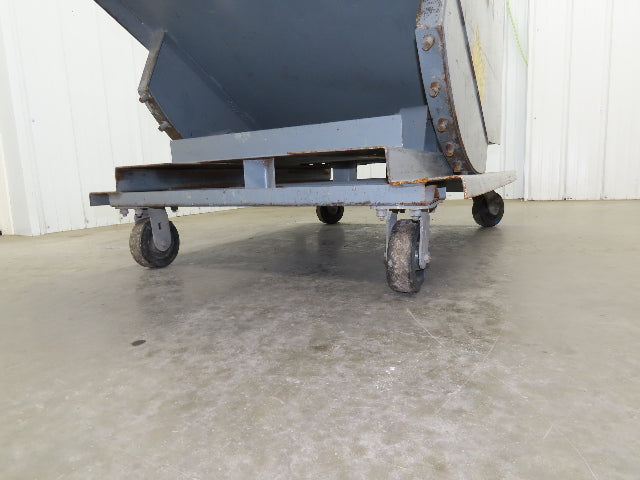 Meco 1 YD Self Dumping Hopper 6000lbs Trash Recycling 10g Bin Casters