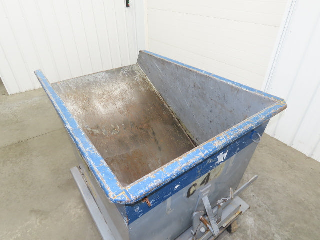 Meco 1 YD Self Dumping Hopper 6000lbs Trash Recycling 10g Bin Casters