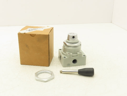 ARO M513LR MaxAir Series Rotary Lever Valve 4-Way 3-Position Manual Std Duty