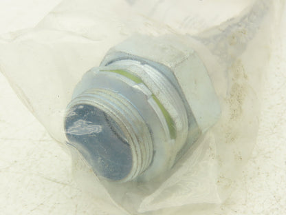 Hubbell 074093405 1-1/4" Straight LT Strain Relief Connector LiquidTight Conduit