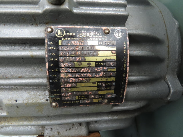 New York Blower ARR-4 Pressure Blower 5Hp 3475RPM 230/460V Aluminum Wheel 2004