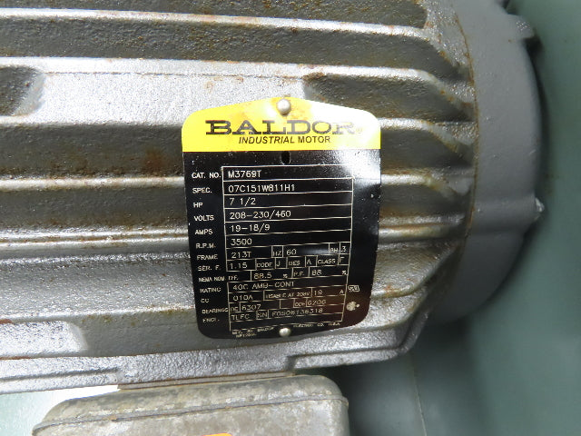 New York Blower 2206 ALM High Pressure Blower 7.5Hp 3500RPM 230/460V 3Ph
