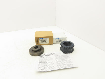 Lovejoy 6J FLNG 28MM Sleeve Coupling J Flange 28mm Fixed Bore W/6JE Sleeve 1 Set
