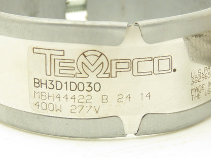 Tempco BH3D1D030 Steel Band Heater 1.5"Width x 3.5"ID 400W 277V  Lot of 2