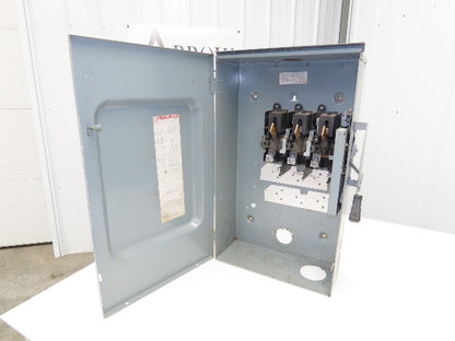 Square D DU324RB Safety Disconnect Switch 200 Amp 240V 3 Pole 3Ph Non-Fusible