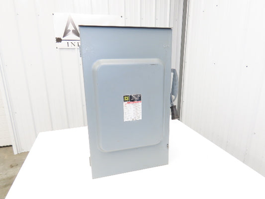 Square D DU324RB Safety Disconnect Switch 200 Amp 240V 3 Pole 3Ph Non-Fusible