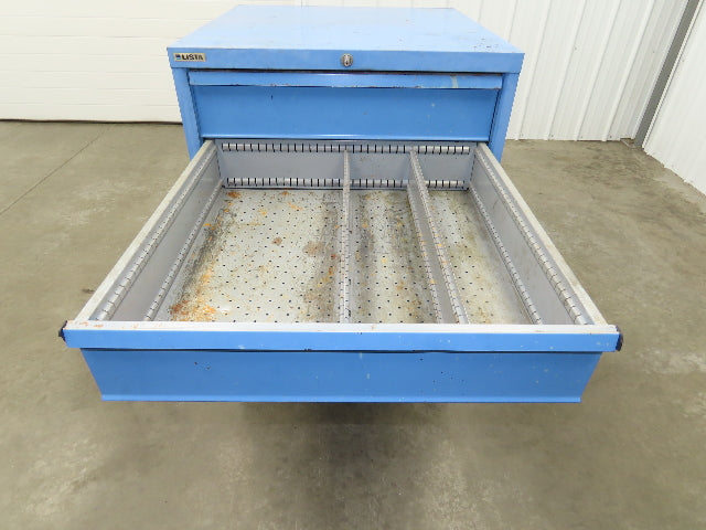Lista Tool Cabinet Chest 6 Drawer 29x29x42" Blue Stanley Vidmar