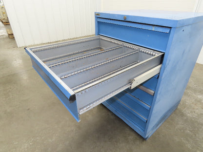 Lista Tool Cabinet Chest 6 Drawer 29x29x42" Blue Stanley Vidmar